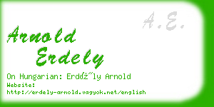 arnold erdely business card